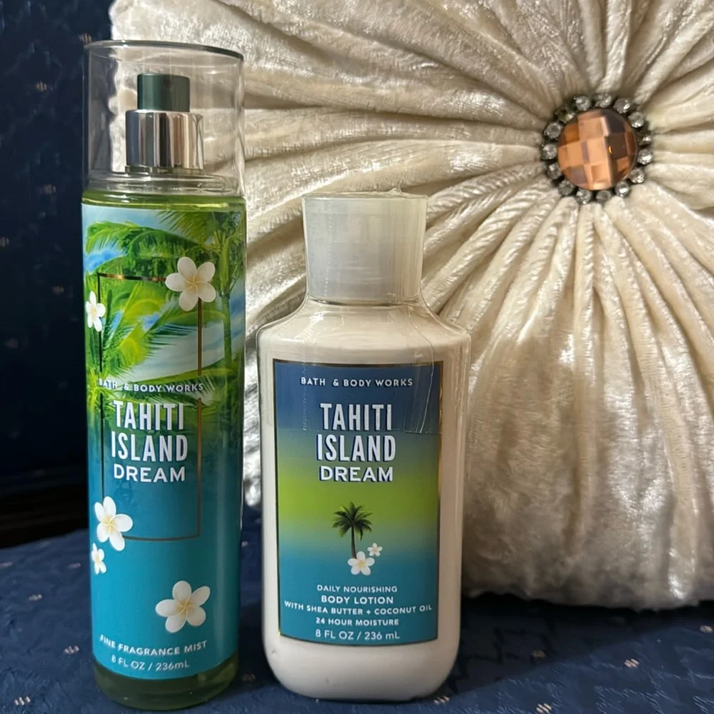 BATH & BODY WORKS SET. . . TAHITI ISLAND DREAM SCENT - Picture 1 of 6